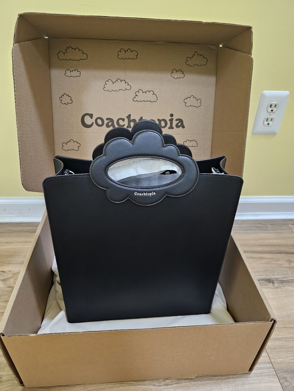 New Cloud Handle Tote in Coachtopia Leather - Picture 13 of 17